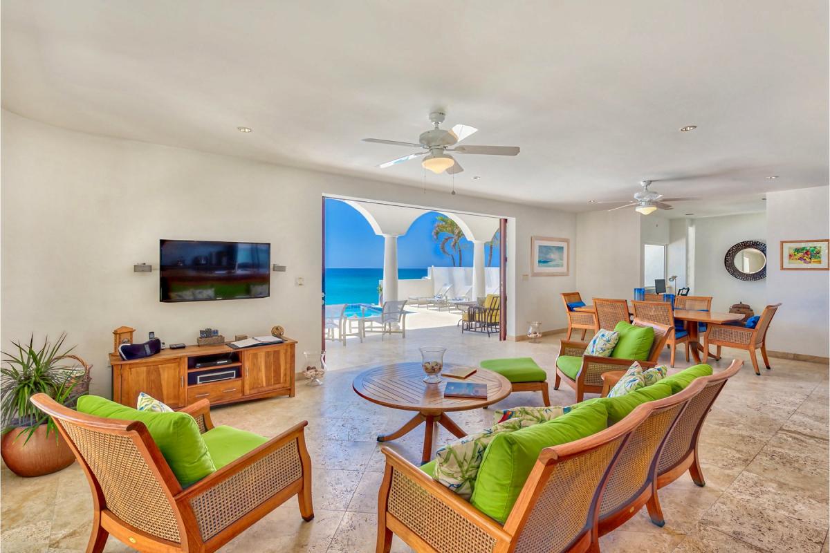 Pool Villa St Martin - The living room
